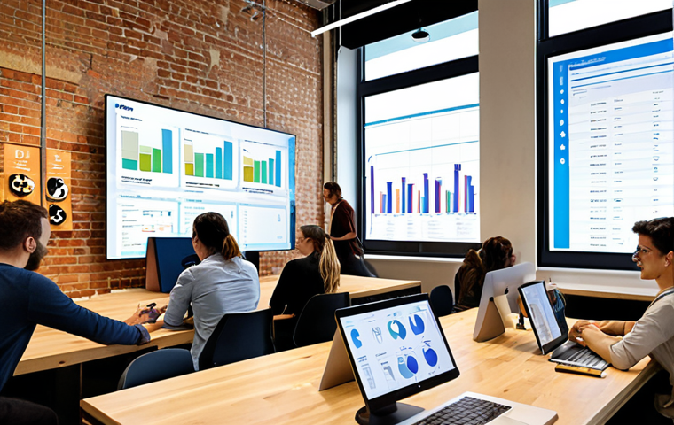 **

A brightly lit, modern co-working space filled with diverse team members collaborating around a digital display showcasing data visualizations of customer order patterns and ingredient usage. Agile workflow charts are visible in the background. The overall atmosphere suggests innovation, data-driven decision-making, and a focus on efficient operations within a food tech startup.

**